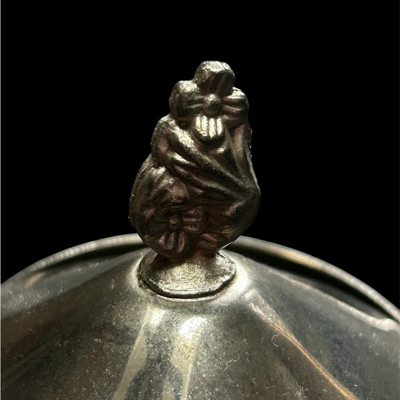 Vintage Silver Plate Sugar Pot & Creamer Pitcher Set Footed Jug Container Decor - Picture 6 of 7